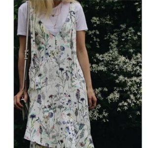 HM ruffle hem midi dress NWOT